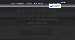 Desktop Screenshot of elektrolit.hu